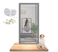 Puerta De Malla Resistente A Los Gatos, Cortina De Mosquitera De Puerta Reforzada, Puerta De Mosquitera con Cremallera, For Sala De Estar, Dormitorio, Patio (Color : Grey, Size : 100x200cm)