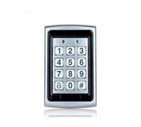 Puerta de metal para teclado de control de acceso para lector de tarjetas RFID para seguridad en el hogar, carcasa de acero inoxidable, botones retroiluminados, soporte de 125 kHz
