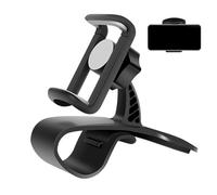 Puerta de navegación del teléfono para coche - Montaje del clip del salpicadero para smartphone de 4.0 "-6.5" | Soporte para teléfono móvil ajustable con rotación de 360 grados, abrazadera para coche
