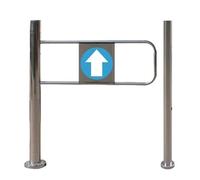 Puerta de oscilación la manera del acero inoxidable una apertura 90 grados los 50-100x97CM(Left,50x97 CM)