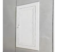 Puerta de panel de acceso blanca con tirador giratorio, tapa de la caja de fusibles con trampilla de inspección para el mantenimiento de instalaciones eléctricas y de fontanería(30x32in/76x81cm)