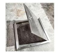 Puerta de panel de acceso cuadrada de acero inoxidable 4-40 pulgadas con manijas, panel inspección paneles yeso for plomería eléctrica, kit puerta eje servicio(56x56cm/22x22in)