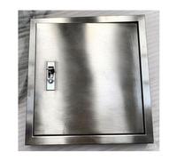 Puerta de panel de acceso cuadrada de acero inoxidable 4-40 pulgadas con manijas, panel inspección paneles yeso for plomería eléctrica, kit puerta eje servicio(41x41cm/16x16in)