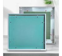 Puerta de panel de acceso de aleación de aluminio de alta calidad, metal de 1 mm de grosor, montado al ras para paneles de yeso, ideal para edificios comerciales, hospitales, escuelas, hoteles, tamaño