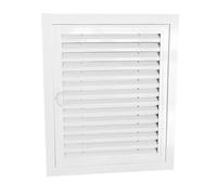 Puerta de panel de acceso invisible｜Paneles de acceso resistentes al fuego Marco de aluminio Cubierta de orificio de pared Puerta de revisión con persianas para paneles de yeso(22x40in/56x102cm)