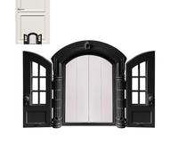 Puerta de pared para gatos - Entrada a prueba de fugas para cachorros y gatitos - con doble panel - Puerta exterior para gatos estilo francés 24,9 x 28 x 7,1 cm para dormitorio, garaje, interior