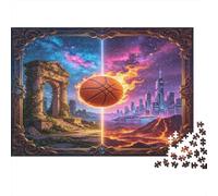 Puerta de Piedra Mágica Ciudad Fantasía Puzzle de 1000 Piezas Juego de Puzzle 1000 Piezas Papel Adultos Decoración Regalo 52x38cm/1000pcs