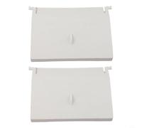 Puerta de repuesto de ABS para piscinas sobre el suelo, 145 mm x 120 mm, color blanco, prevención eficiente de desechos y dirección del agua con mango conveniente y diseño de pin estable (2 piezas)