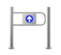 Puerta de resorte automática, acceso unidireccional de 20 a 39 pulgadas, ideal para bibliotecas, tiendas y centros comerciales, instalación lateral, fácil entrada y salida, y diseño que ahorra espacio