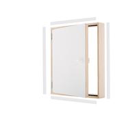 Puerta de rodillera puerta giratoria madera TERMO Ud=1,22 W/m2K Omán 80x70 7...