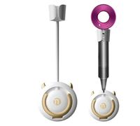 Puerta de secadora 16Hair - Chaqueta de pared, Gancho organizador de baño | Soporte para secador de pelo de acero inoxidable, almacenamiento espacial para tocador, salón, uso doméstico, bayas