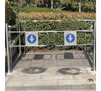 Puerta de Seguridad batiente, Puerta de Entrada batiente de Acero Inoxidable de 90° - Puerta de Acceso unidireccional para supermercados, bibliotecas y Bares con Vistas panorámicas, 200x100c