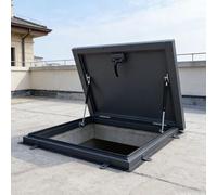 Puerta de Seguridad de Acero galvanizado para techos, escotilla de Escape con manija de Interruptor, para instalación en Cubiertas, escuelas y almacenes.
