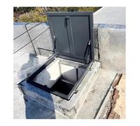 Puerta De Seguridad De Acero Para Techo, Galvanizada Trampilla De Acceso Al Techo, Tapa De Entrada Al Techo Con Manija, Cubierta De Claraboya Para Casa Para Mantenimiento De Techo(60x70cm)