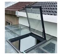 Puerta de seguridad de acero y cubierta de tragaluz para techo, ventana de ventilación manual para sótano e iluminación subterránea, solución de instalación duradera en cubierta