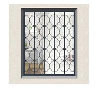 Puerta de seguridad de acordeón, protector de ventana extraíble, panel deslizante invisible de aleación de aluminio, barras de seguridad plegables para dormitorio, oficina, centro comercial, 60 x 90