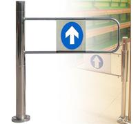 Puerta de seguridad de cierre automático para entrada de supermercado, puerta unidireccional para un paso seguro en pasillos, bibliotecas y centros comerciales