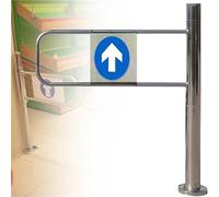 Puerta de seguridad de cierre automático para entrada de supermercado, puerta unidireccional para un paso seguro en pasillos, bibliotecas y centros comerciales