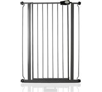 Puerta de Seguridad de Metal extralta Safetots con Ajuste a presión, 75 cm - 82.6 cm, Gris Grafito, Altura de 104 cm, Puerta de Escalera extralta, Puerta de bebé extralta, Instalación fácil