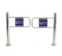 Puerta de seguridad giratoria de acero inoxidable de 90°, puerta manual unidireccional para entrada de supermercado, pasillo de fábrica y acceso a la biblioteca, diseño de resorte resistente