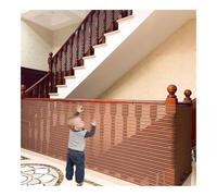 Puerta de Seguridad Infantil, Puerta for Perros for Puertas y escaleras, Red Protectora for barandillas Balcones for Mascotas, Malla(Coffee,400x80CM)