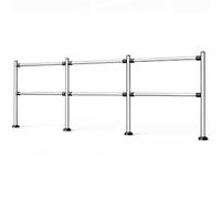Puerta de Seguridad metálica batiente Apta para el Mercado: Puerta de Entrada unidireccional con Interfaz ng, Puerta peatonal automática CANg para Pasillo de Caja (Plata 300x100CM 6.3CM)