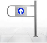 Puerta de Seguridad para cajeros de Mercado, Puerta metálica unidireccional, Puerta batiente automática de GNC, Adecuada para almacenes, centros comerciales y entradas de Tiendas, Lado derec