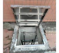 Puerta de Seguridad para trampilla de Techo de Acero Inoxidable 304, Tapa de Escape para ático, Salida de sótano de 24 x 24, 24 x 36, 30 x 30, 30 x 36 Pulgadas, Mantenimiento de Acceso al te