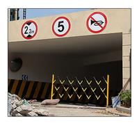 Puerta de Seguridad retráctil, Puerta de tráfico, Puerta de Entrada para vehículos, fácil de Mover, Adecuada para escuelas y hospitales, a Rayas Amarillas y Negras, portátil, de 1,2 x 2,5 me