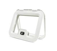 Puerta de servicio para caravanas y autocaravanas | 3 tamaños a elegir | blanco | incluye cierre | solapa de almacenamiento (403 x 335 mm)