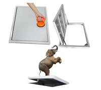 Puerta de Techo, Cubierta de Acero Resistente para sótano - Trampilla de Entrada Exterior sin Costuras, Panel de Acceso Discreto al Espacio de Acceso, tamaños de 48 a 24 Pulgadas (L85 x W65