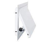 Puerta de Techo, Panel de Acceso para Paneles de Yeso con pestillo táctil - Puerta de ático de 16 x 8 Pulgadas, Cubierta Decorativa para HVAC y plomería, Panel de Acceso Blanco para Pared/te