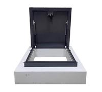 Puerta de Techo Resistente e Impermeable: Tapa de Acceso Seguro para Mantenimiento, Cubierta de Salida para claraboya de ático, trampilla de Acceso de Emergencia al Techo (85 x 100 cm/33,5 x