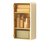 Puerta De Tela De Montaje En La Pared Del Baño - Caja De Muebles Impermeables, Organizador Multiusos | Estante De Almacenamiento Elegante, Toallitas Mojadas Y Esponjas De Ducha, Solución De Ahorro S