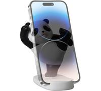 Puerta de teléfono para escritorio - Panda Cartoon Shape Stand móvil | Base de teléfono no deslizante decorativa para escritorio, diversión para teléfono animal para librería, estante, tabletop, ac