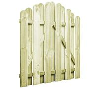 Puerta de valla, madera de pino impregnada, 100x100 cm, para acceso a jardines