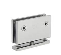 Puerta de vidrio for baño, acero inoxidable 304, montaje en pared, color, bisagra for ducha, puertas de 360 grados, eje giratorio, ducha for cuarto de baño Bisagra plegable(CHROME)