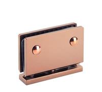 Puerta de vidrio for baño, acero inoxidable 304, montaje en pared, color, bisagra for ducha, puertas de 360 grados, eje giratorio, ducha for cuarto de baño Bisagra plegable(ROSE)