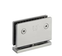 Puerta de vidrio for baño, acero inoxidable 304, montaje en pared, color, bisagra for ducha, puertas de 360 grados, eje giratorio, ducha for cuarto de baño Bisagra plegable(NICKEL)