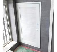Puerta Decorativa De Acceso A Ático, Panel De Acceso Para Paneles De Yeso, Cubierta De Trampilla De Ático De Aluminio Con Manija De Puerta, Para El Hogar, Sótano(White,40 * 80cm/15.7 * 31.5in)