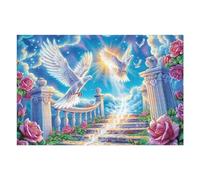 Puerta del Cielo Blanca Rompecabezas 1000 Piezas Cartón Grueso para Adultos Desconectar Rutina Ejercicio Mental Relajante Decoración Dormitorio Regalo 1000 PCS