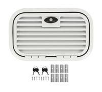 Puerta del compartimento para vehículos recreativos de 26 x 14 pulgadas |Parrilla ventilada de aleación de aluminio resistente |Puerta de almacenamiento resistente a las