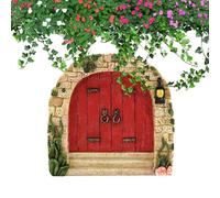Puerta del jardín de - Kit en Miniatura de 10 cm, Mini Entrada Multicolor, Puerta Decorativa para árbol, de Exterior, Accesorio Extravagante | Puertas para miniaturas, Juego de colección