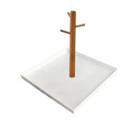 Puerta del soporte de llave hecha de carcasa de llave de madera hecha de con una tableta de entrada multifuncional de 3 etapas para perfumado, teclado, soporte de, bandeja de joyería