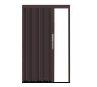 Puerta divisora corredera de pasillo con panel de aluminio, puerta plegable que ahorra espacio para armario de dormitorio, despensa de cocina, división de habitación