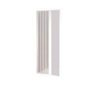 PUERTA DUCHA PVC BLANCO PLEGABLE DE NICHO APERTURA LATERAL DE 110-80 CM H 185