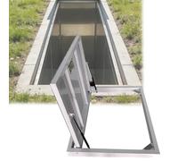 Puerta empotrada de suelo para sótano/C36 x 24 pulgadas, puerta de entrada hidráulica de acero sin costuras para un fácil acceso a Cel y Clspace