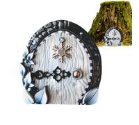 Puerta en Miniatura,Puerta de Hadas | de Elfo de la casa de Hadas, Mini Puerta de gnomo | Accesorios para Casas de, Puertas artísticas de jardín para árboles, decoración de