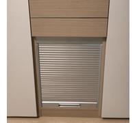 Puerta Enrollable Retráctil, Portal Corredizo De Plástico Con Riel, Puertas Plegables Enrollables Pequeñas For Armarios, Tocadores, Estanterías, Armarios Y Despensas(22x28" (55.9x71.1cm))