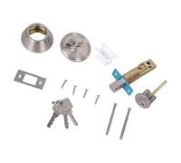 Puerta exterior con cerradura de entrada con llave de acero inoxidable, cerradura de entrada frontal, hardware invisible para el hogar